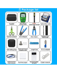 Kit de herramientas FTTH SAIVXIAN con cortador y medidor 2
