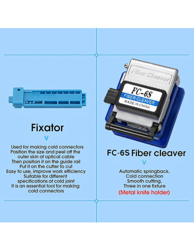 Kit de herramientas FTTH SAIVXIAN con cortador y medidor