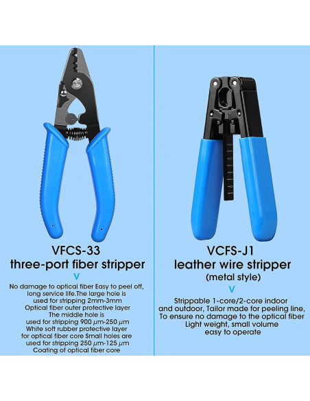 Kit de herramientas FTTH SAIVXIAN con cortador y medidor