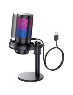 Micrófono Gaming COCONISE ME6S USB con RGB y Soporte