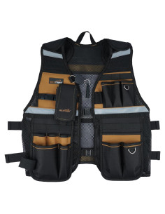 Chaleco de Herramientas MELOTOUGH Ajustable con 11 Bolsillos