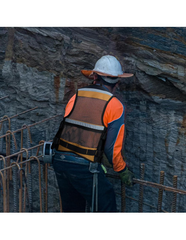 Chaleco de Herramientas MELOTOUGH Ajustable con 11 Bolsillos