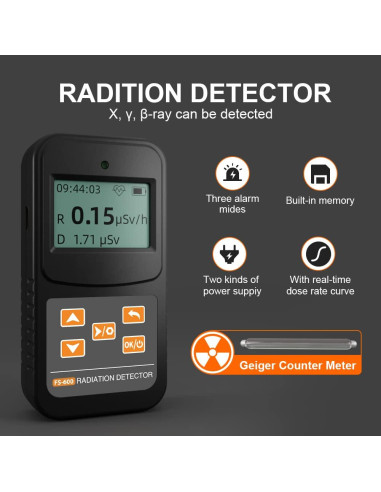 Contador Geiger BOSEAN FS-600 Medidor Radiación Nuclear