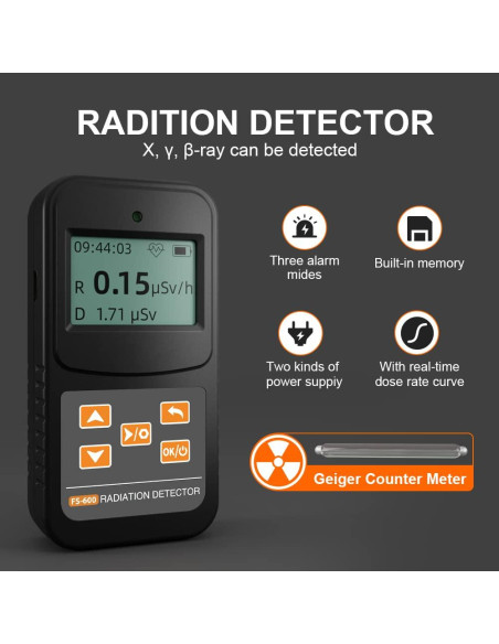 Contador Geiger BOSEAN FS-600 Medidor Radiación Nuclear