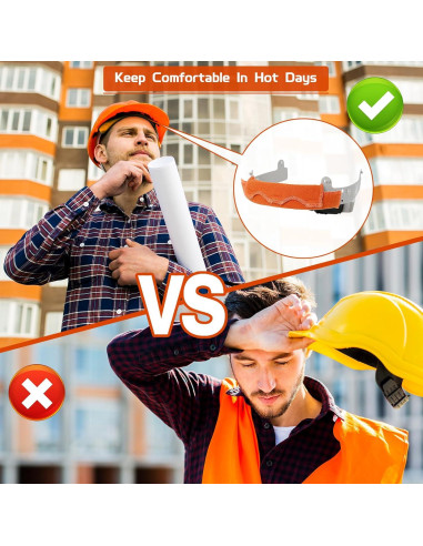 Banda de Sudor para Casco OCQOTAT 6 Piezas Algodón