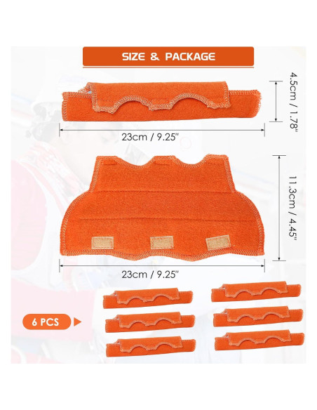 Banda de Sudor para Casco OCQOTAT 6 Piezas Algodón