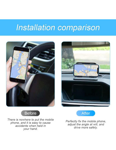 Soporte para Teléfono de Coche Moioee Antideslizante Universal