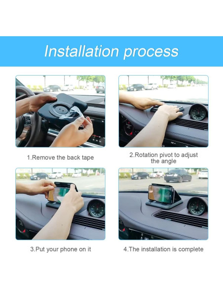 Soporte para Teléfono de Coche Moioee Antideslizante Universal