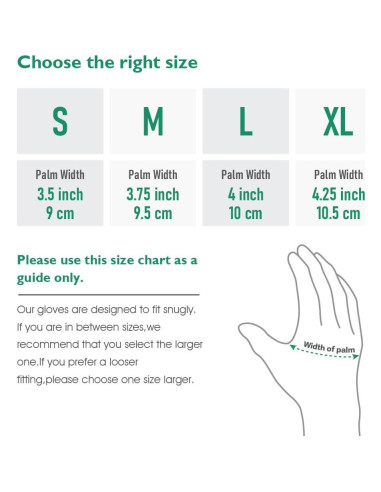 Guantes de Jardinería COOLJOB Impermeables Talla Grande 2 Pares