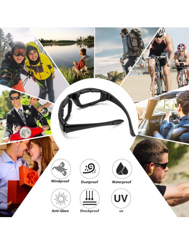 Gafas de Motocicleta Modi Fly 3 Pares UV400 Antiviento