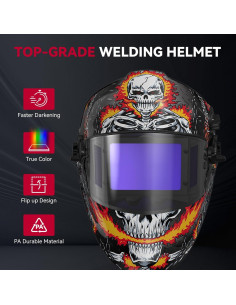 Casco de Soldadura ARCCAPTAIN Plegable con Oscurecimiento Automático 2
