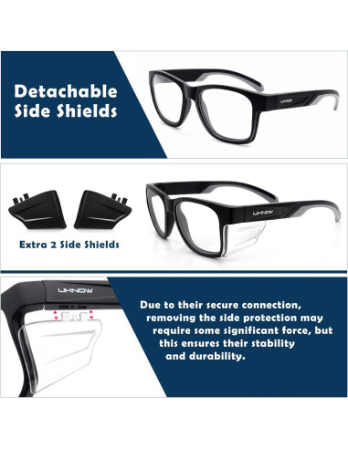 Gafas de Seguridad UKNOW - Antivaho y UV - ANSI Z87.1