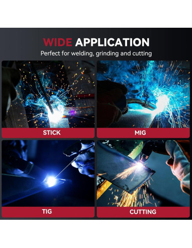 Casco de Soldadura ARCCAPTAIN Plegable con Oscurecimiento Automático