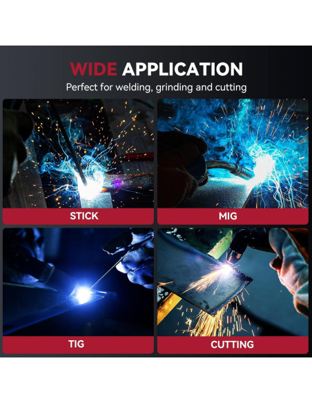 Casco de Soldadura ARCCAPTAIN Plegable con Oscurecimiento Automático