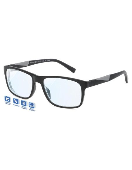 Gafas de Distancia Jcuangr con Bloqueo de Luz Azul - Negro