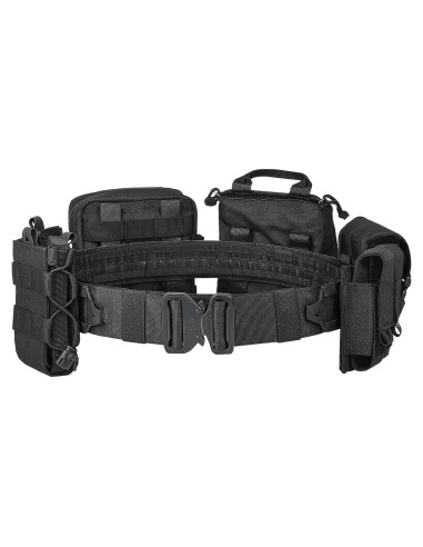 Cinturón Táctico YAKEDA Molle 8-en-1 Ajustable Negro