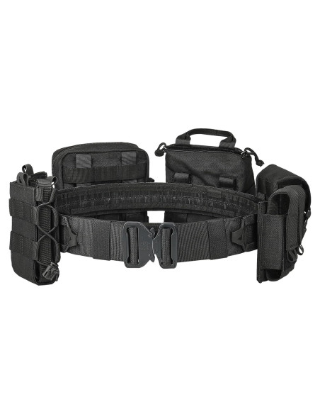 Cinturón Táctico YAKEDA Molle 8-en-1 Ajustable Negro