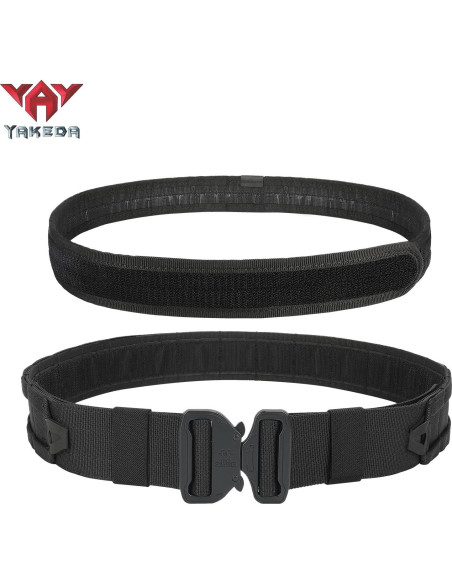 Cinturón Táctico YAKEDA Molle 8-en-1 Ajustable Negro