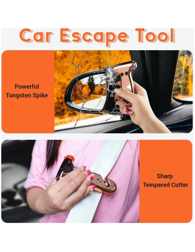 Rompedor de Ventanas SINSEN Martillo de Seguridad 3-en-1