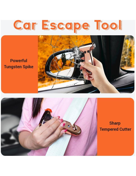 Rompedor de Ventanas SINSEN Martillo de Seguridad 3-en-1