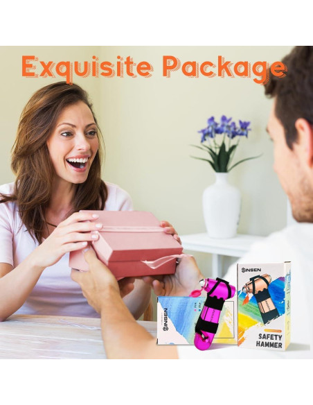 Rompedor de Ventanas SINSEN Martillo de Seguridad 3-en-1