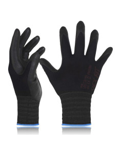 Guantes de Nitrilo DEX FIT FN330 Ajuste Elástico Negro L