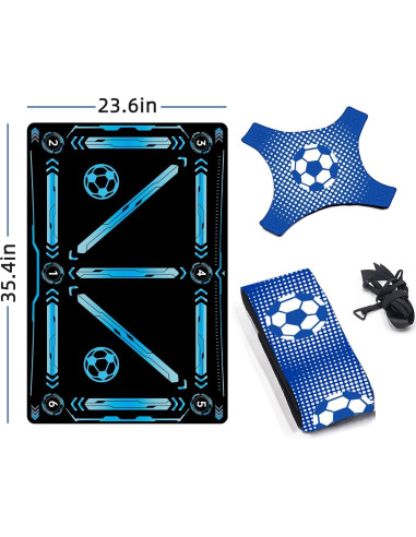 Alfombrilla de Entrenamiento ZVD para Fútbol 90x60 cm Antideslizante