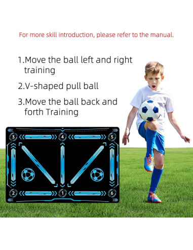 Alfombrilla de Entrenamiento ZVD para Fútbol 90x60 cm Antideslizante