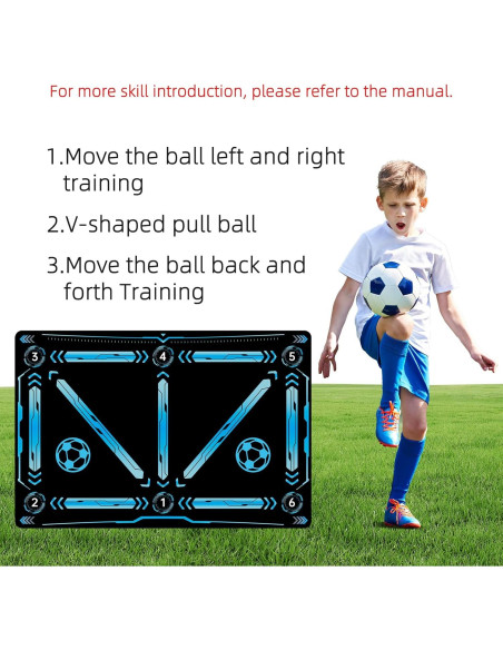 Alfombrilla de Entrenamiento ZVD para Fútbol 90x60 cm Antideslizante