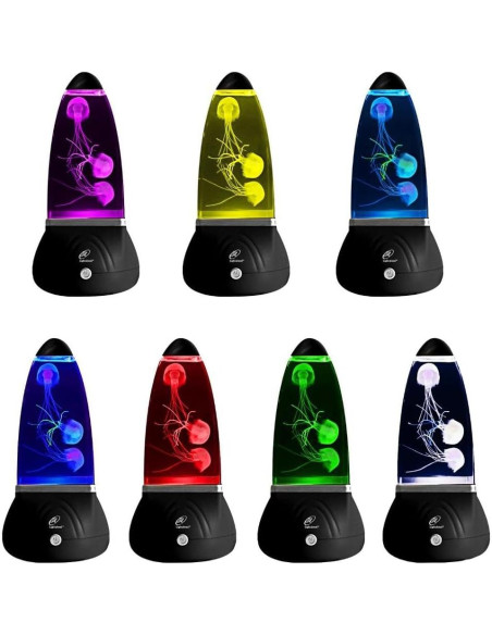 Lámpara Acuática Sensorial Lightahead Mini Medusa 7 Colores