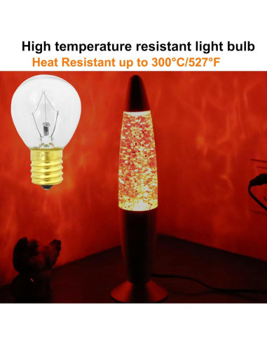 Bombilla de Lava 30W S35 E17 Regulable 2700K 6 Pack