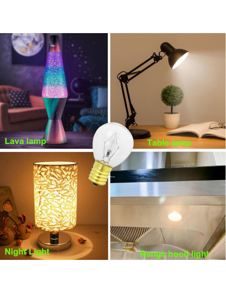 Bombilla de Lava 30W S35 E17 Regulable 2700K 6 Pack