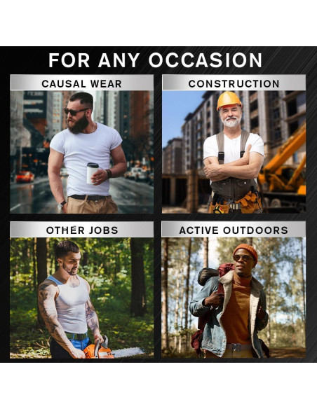 Cinturón Táctico TECEUM - Negro - Liberación Rápida - 76-91 cm