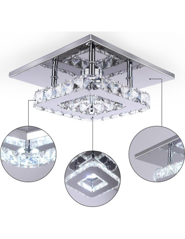 Candelabro LED Mini Cuadrado diisunbihuo 20 cm 15W Color Cambiable