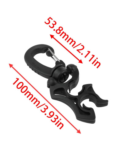 Clip de soporte para manguera de buceo PIYANYO 10 cm 2PCS