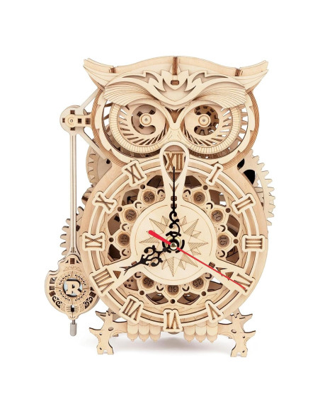 Rompecabezas 3D ROKR Reloj Búho Mecánico DIY 161 Piezas Rompecabezas 3D ROKR Reloj Búho Mecánico DIY 161 Piezas
