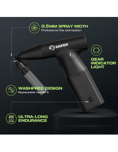 Pistola de Pintura Eléctrica Saker Portátil 0.5mm para DIY 2
