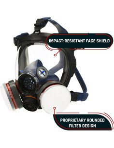 Máscara de Gas Parcil Distribution Cara Completa - Filtros Duales 2
