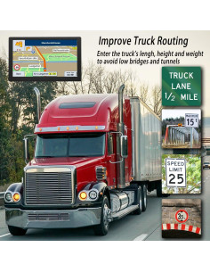 GPS para Camiones LOVPOI A9 22.86 cm Navegación Actualizada 2