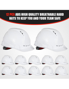 Casco de Seguridad Xuhal 12 Piezas Ajustable ABS Ventilado 2