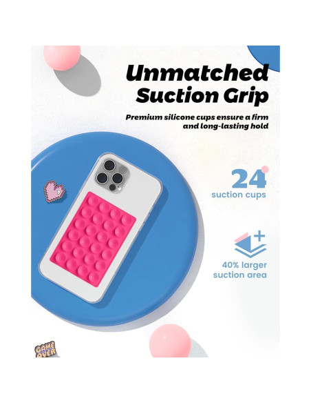 Soporte Magnético amBand para iPhone MagSafe Rosa Fucsia