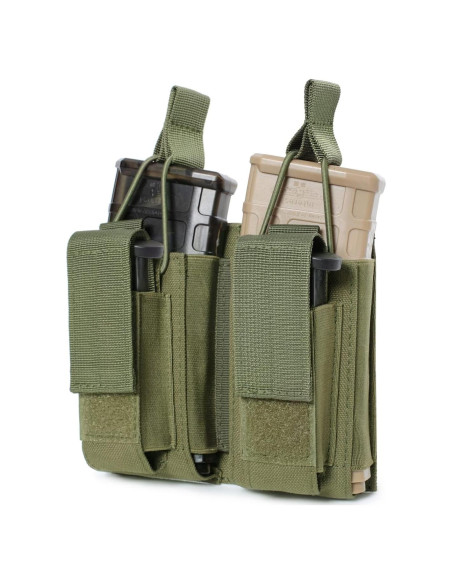 Pouch Molle Doble Triple Atwilltap Verde Táctico