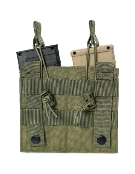 Pouch Molle Doble Triple Atwilltap Verde Táctico