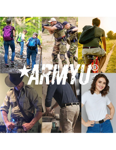 Cinturón Web Militar ARMYU 100% Algodón 137 cm Ajustable