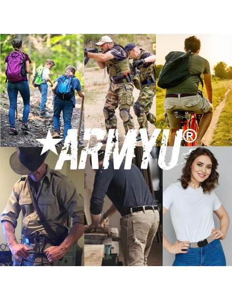 Cinturón Web Militar ARMYU 100% Algodón 137 cm Ajustable