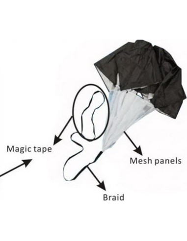 Paracaídas de Resistencia EastyGold 142 cm Entrenamiento