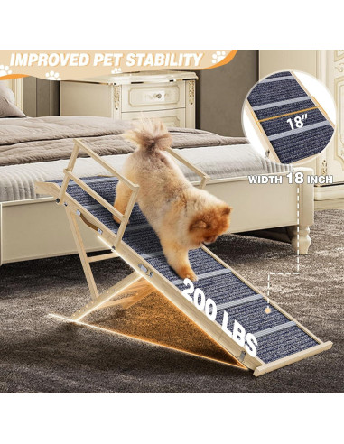 Rampa Plegable para Perros TOCRETOARE 162.56 cm Antideslizante