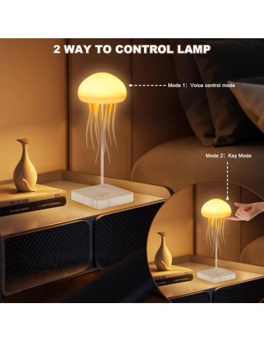 Lámpara de Medusas LANXUD DWE9 RGB Recargable Táctil