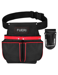 Cinturón de herramientas FUERI 11 bolsillos nylon ajustable