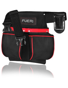 Cinturón de herramientas FUERI 11 bolsillos nylon ajustable 2
